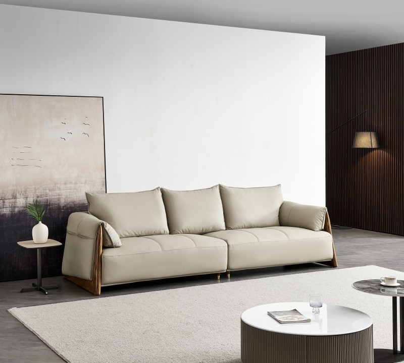Wygodna sofa skóry wysokiej jakości