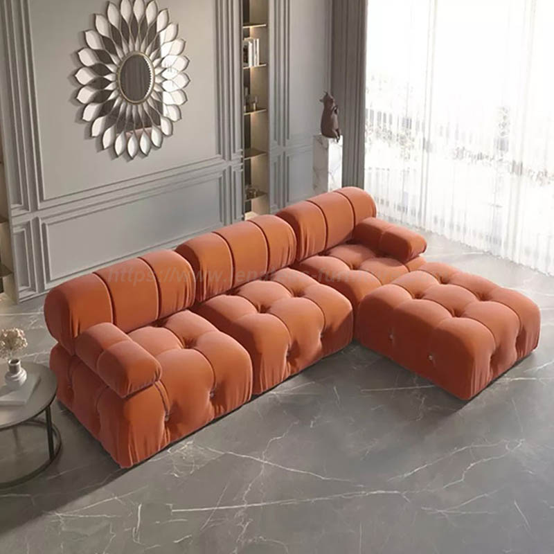 Nowoczesna modułowa sofa segmentowa Chesterfield