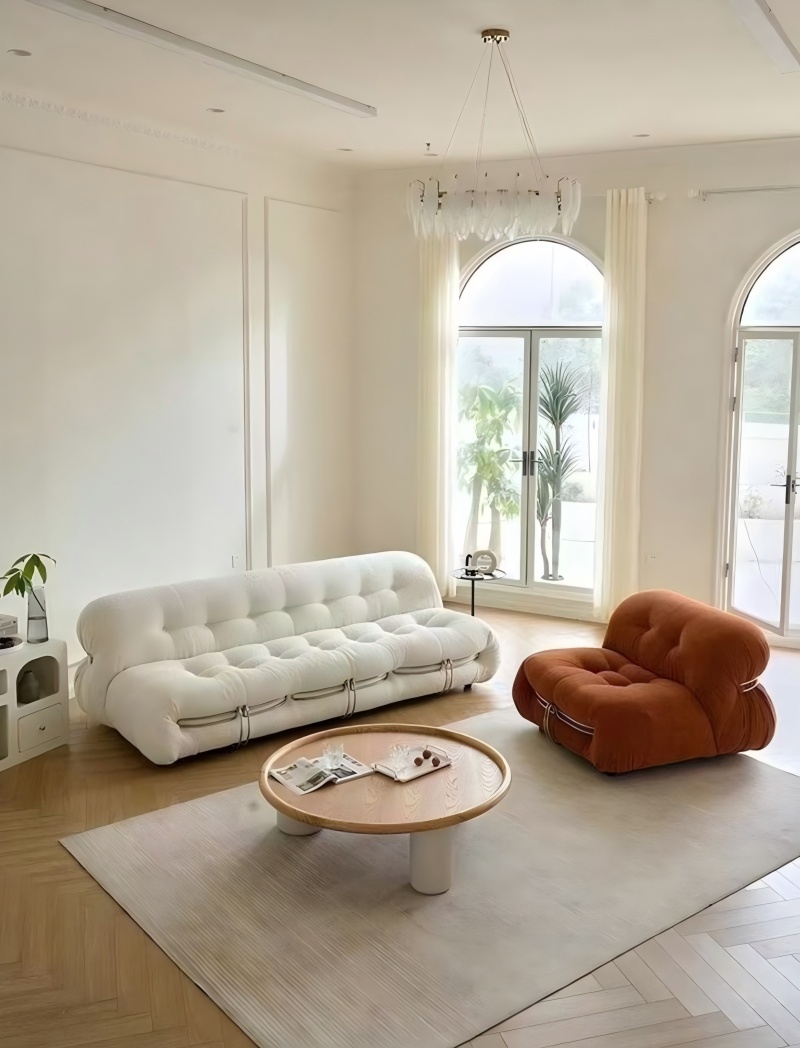 Bawełniana sofa do tkaniny w stylu nordyckim
